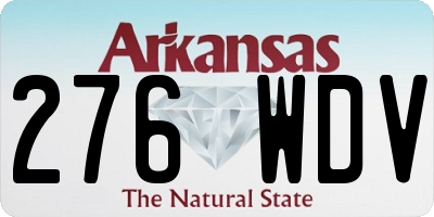 AR license plate 276WDV