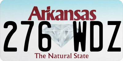 AR license plate 276WDZ