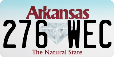 AR license plate 276WEC