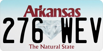 AR license plate 276WEV