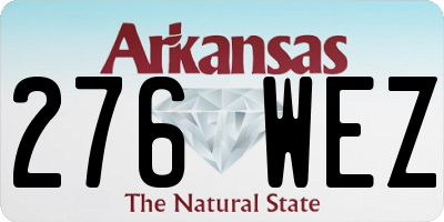 AR license plate 276WEZ