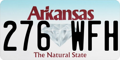 AR license plate 276WFH