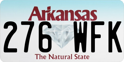 AR license plate 276WFK