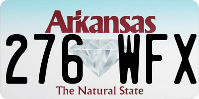 AR license plate 276WFX