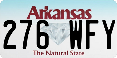 AR license plate 276WFY