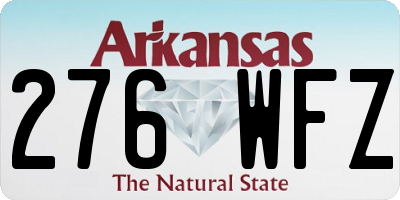 AR license plate 276WFZ