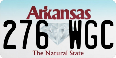 AR license plate 276WGC