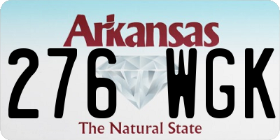 AR license plate 276WGK