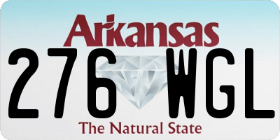 AR license plate 276WGL