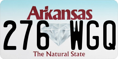 AR license plate 276WGQ