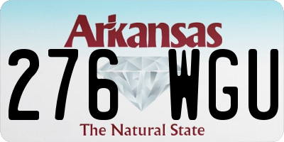 AR license plate 276WGU
