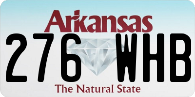 AR license plate 276WHB