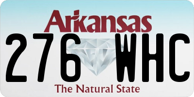 AR license plate 276WHC