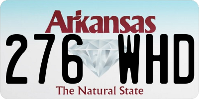 AR license plate 276WHD