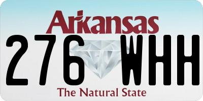 AR license plate 276WHH