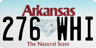 AR license plate 276WHI