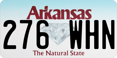 AR license plate 276WHN