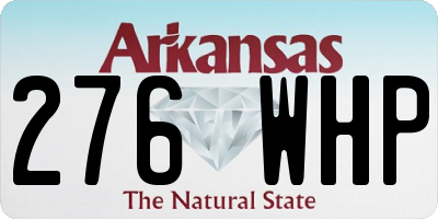 AR license plate 276WHP