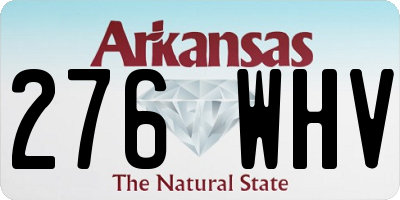 AR license plate 276WHV