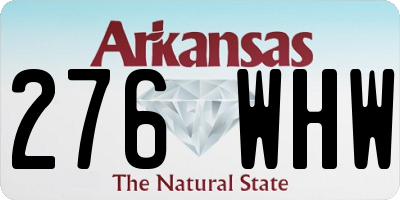 AR license plate 276WHW