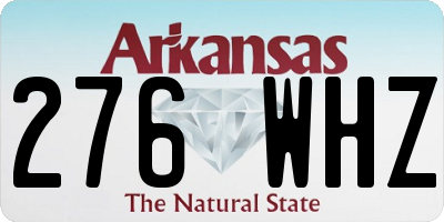 AR license plate 276WHZ