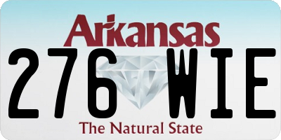 AR license plate 276WIE