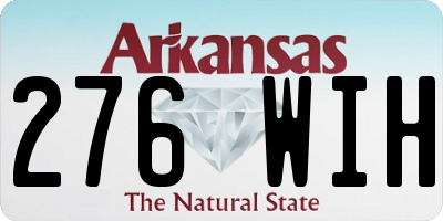 AR license plate 276WIH