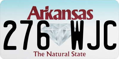 AR license plate 276WJC