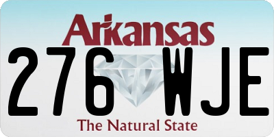 AR license plate 276WJE