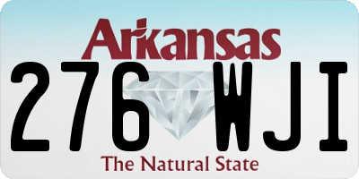 AR license plate 276WJI