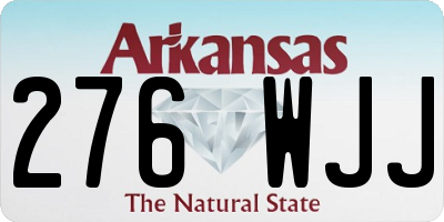 AR license plate 276WJJ