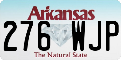 AR license plate 276WJP