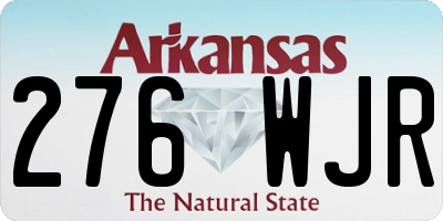 AR license plate 276WJR
