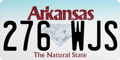 AR license plate 276WJS
