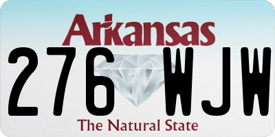 AR license plate 276WJW