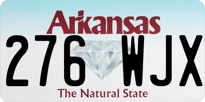 AR license plate 276WJX