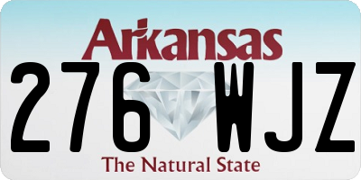 AR license plate 276WJZ
