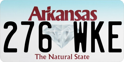 AR license plate 276WKE