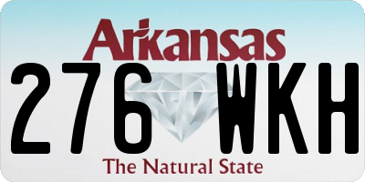 AR license plate 276WKH