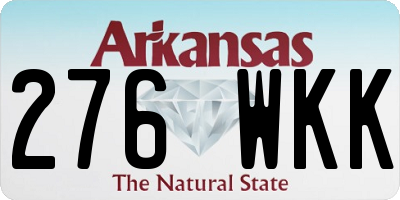 AR license plate 276WKK