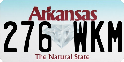 AR license plate 276WKM
