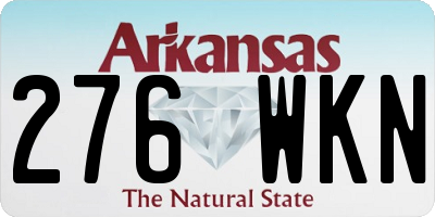 AR license plate 276WKN