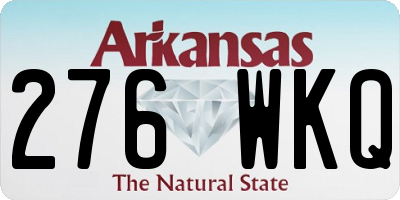 AR license plate 276WKQ