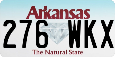AR license plate 276WKX