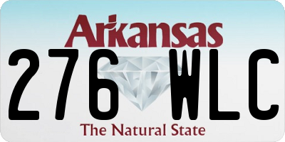 AR license plate 276WLC