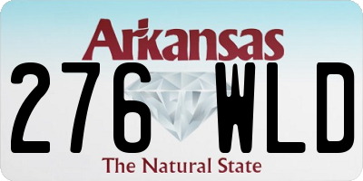 AR license plate 276WLD
