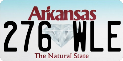 AR license plate 276WLE