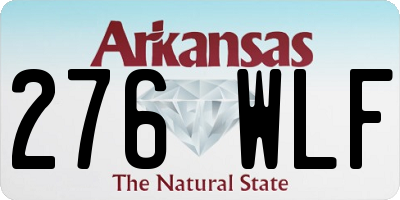 AR license plate 276WLF