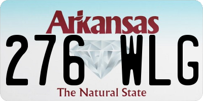 AR license plate 276WLG
