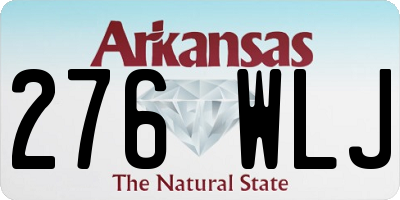 AR license plate 276WLJ